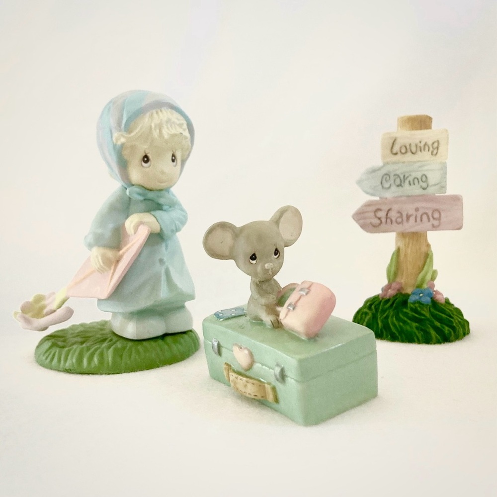 Charming Precious Moments Misc. Mini Figurine Set